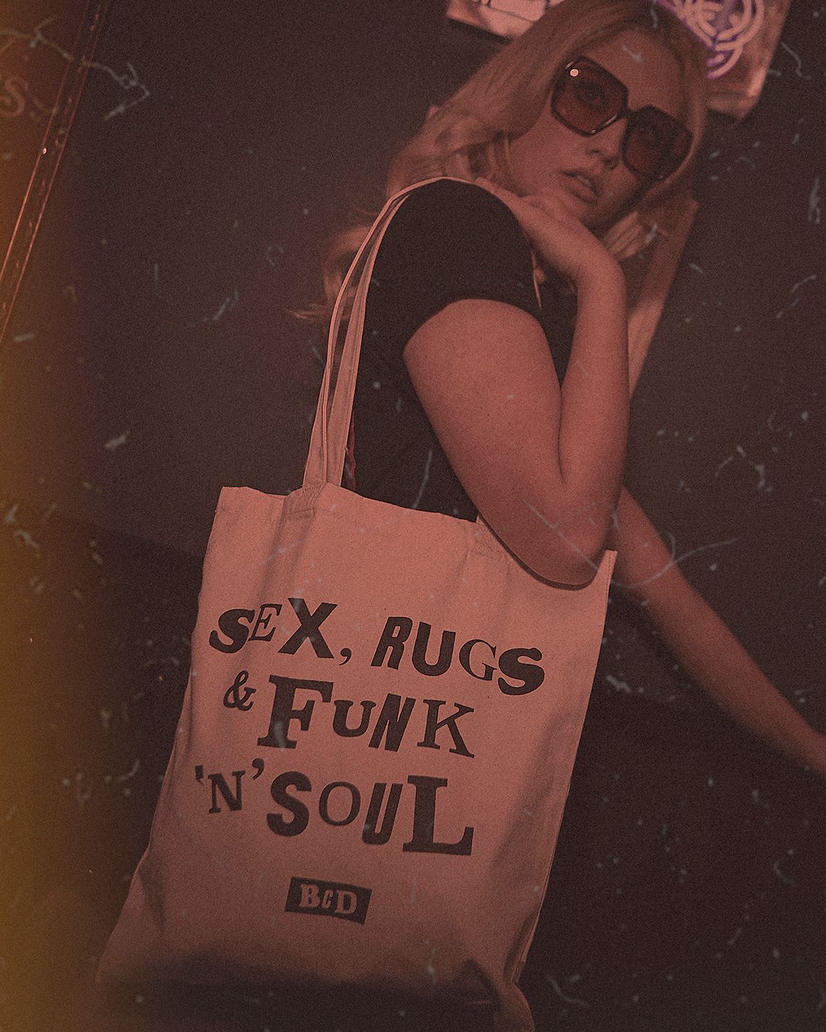 Sex Rugs & Funk 'n' Soul tote bag.